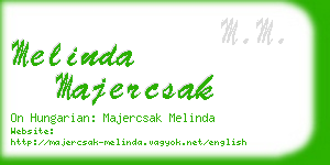 melinda majercsak business card